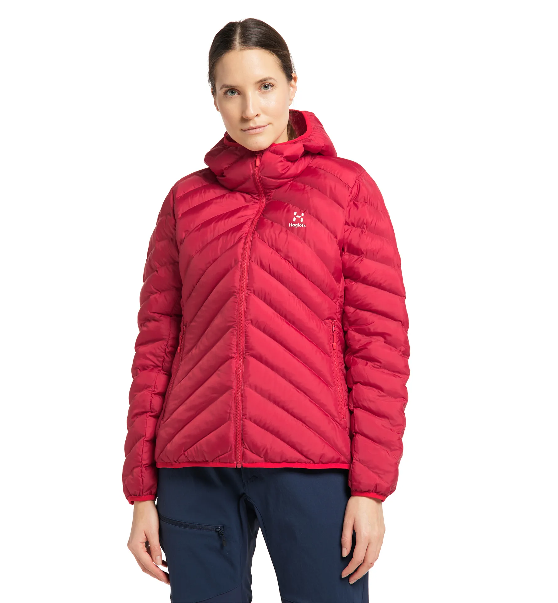 Base Mimic Hood Women Dala Red/Scarlet Red