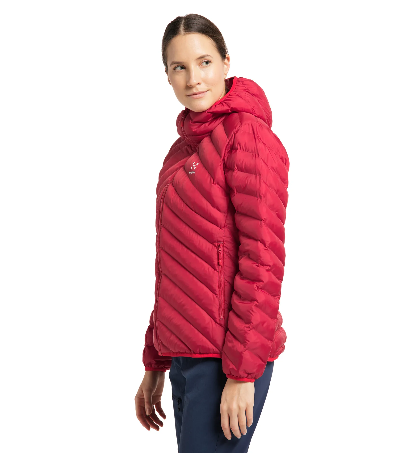 Base Mimic Hood Women Dala Red/Scarlet Red