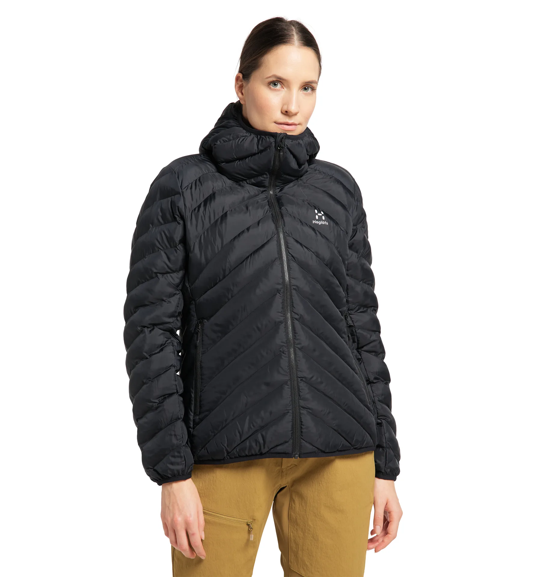 Base Mimic Hood Women True Black/Cinnamon Brown