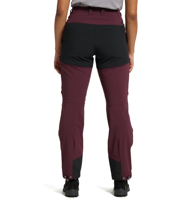 Rugged Relaxed Pant Women Aubergine/True Black