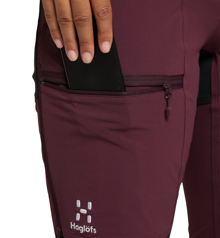 Rugged Relaxed Pant Women Aubergine/True Black