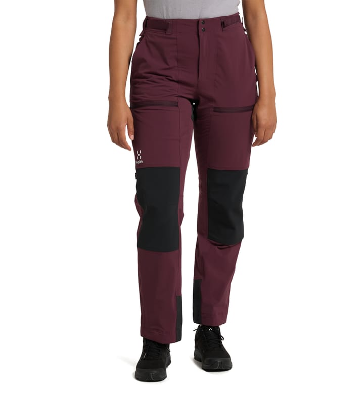 Rugged Relaxed Pant Women Aubergine/True Black