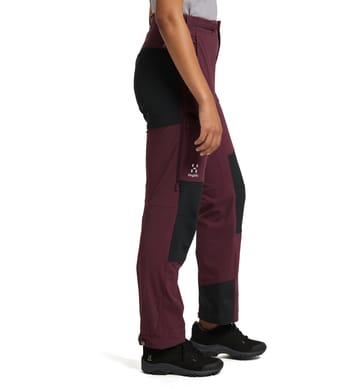 Rugged Relaxed Pant Women Aubergine/True Black