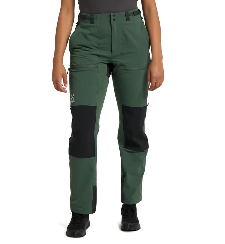 Rugged Relaxed Pant Women Fjell Green/True Black