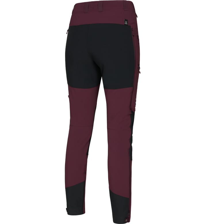 Rugged Slim Pant Women Aubergine/True Black