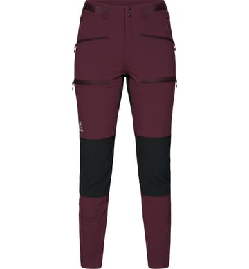 Rugged Slim Pant Women Aubergine/True Black