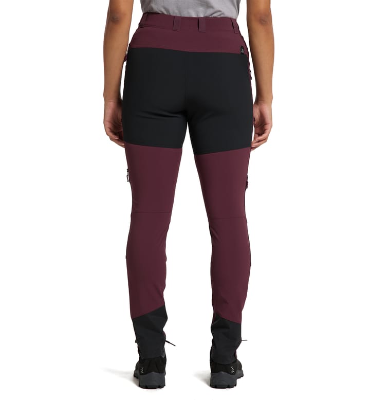 Rugged Slim Pant Women Aubergine/True Black