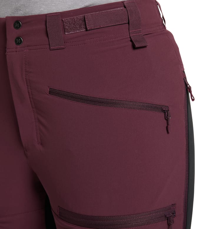 Rugged Slim Pant Women Aubergine/True Black