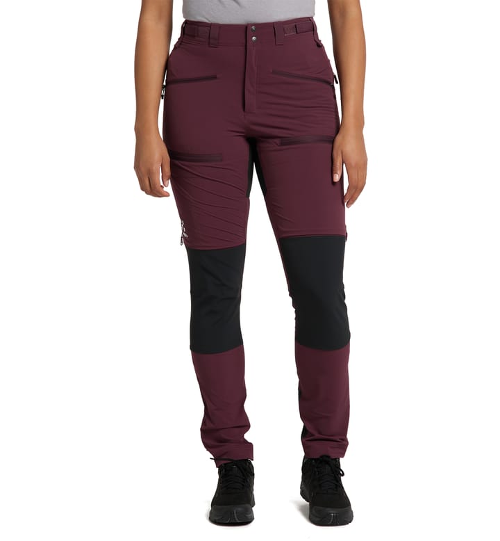 Rugged Slim Pant Women Aubergine/True Black