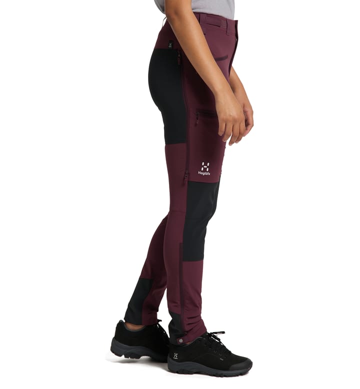 Rugged Slim Pant Women Aubergine/True Black