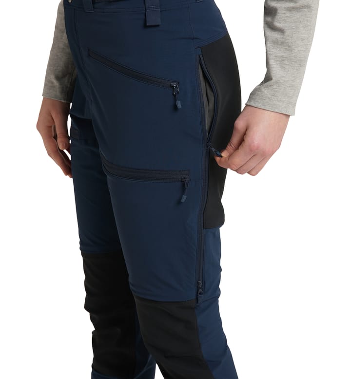 Rugged Slim Pant Women Tarn blue/True black