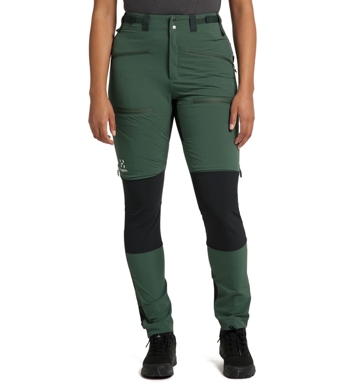 Rugged Slim Pant Women Fjell green/True black