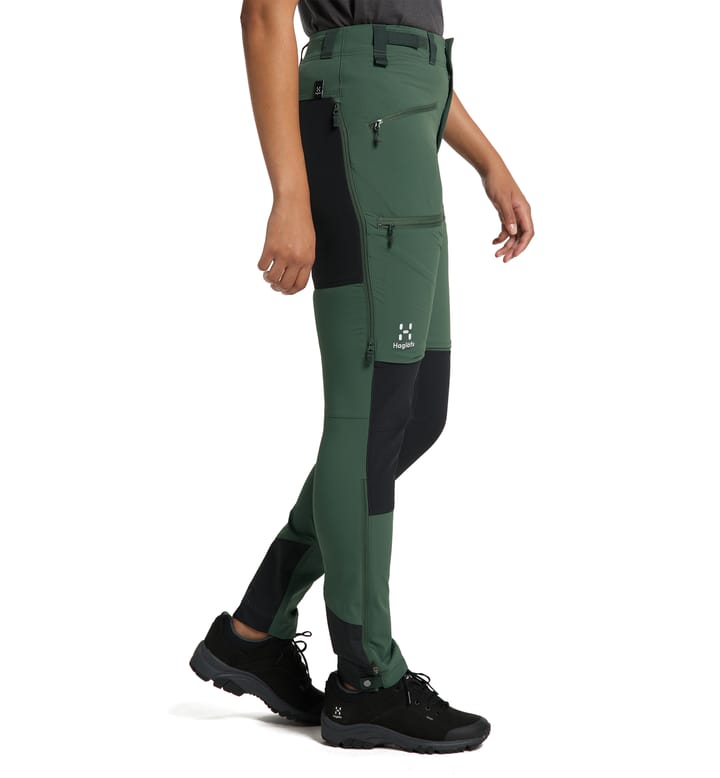 Rugged Slim Pant Women Fjell green/True black