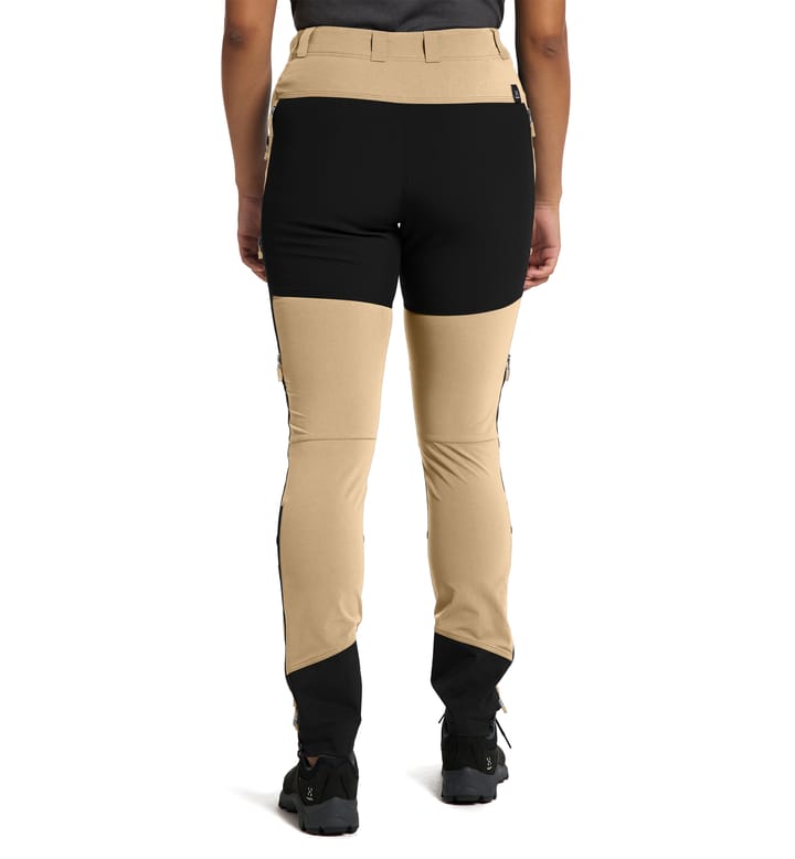 Rugged Slim Pant Women Sand/True Black