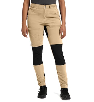 Rugged Slim Pant Women Sand/True black