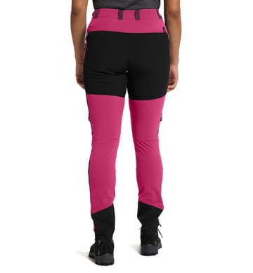 Rugged Slim Pant Women Deep Pink/True Black