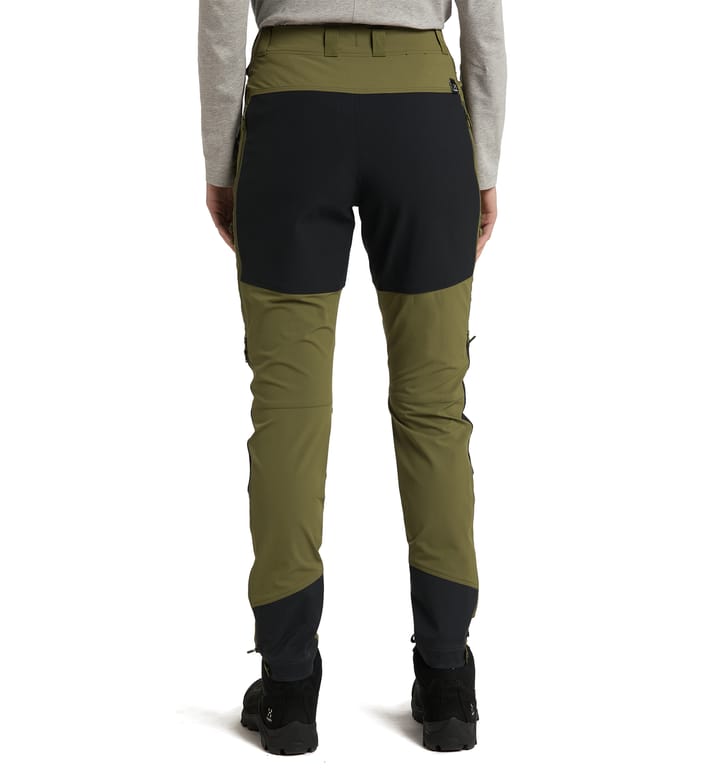 Rugged Slim Pant Women Olive Green/True Black