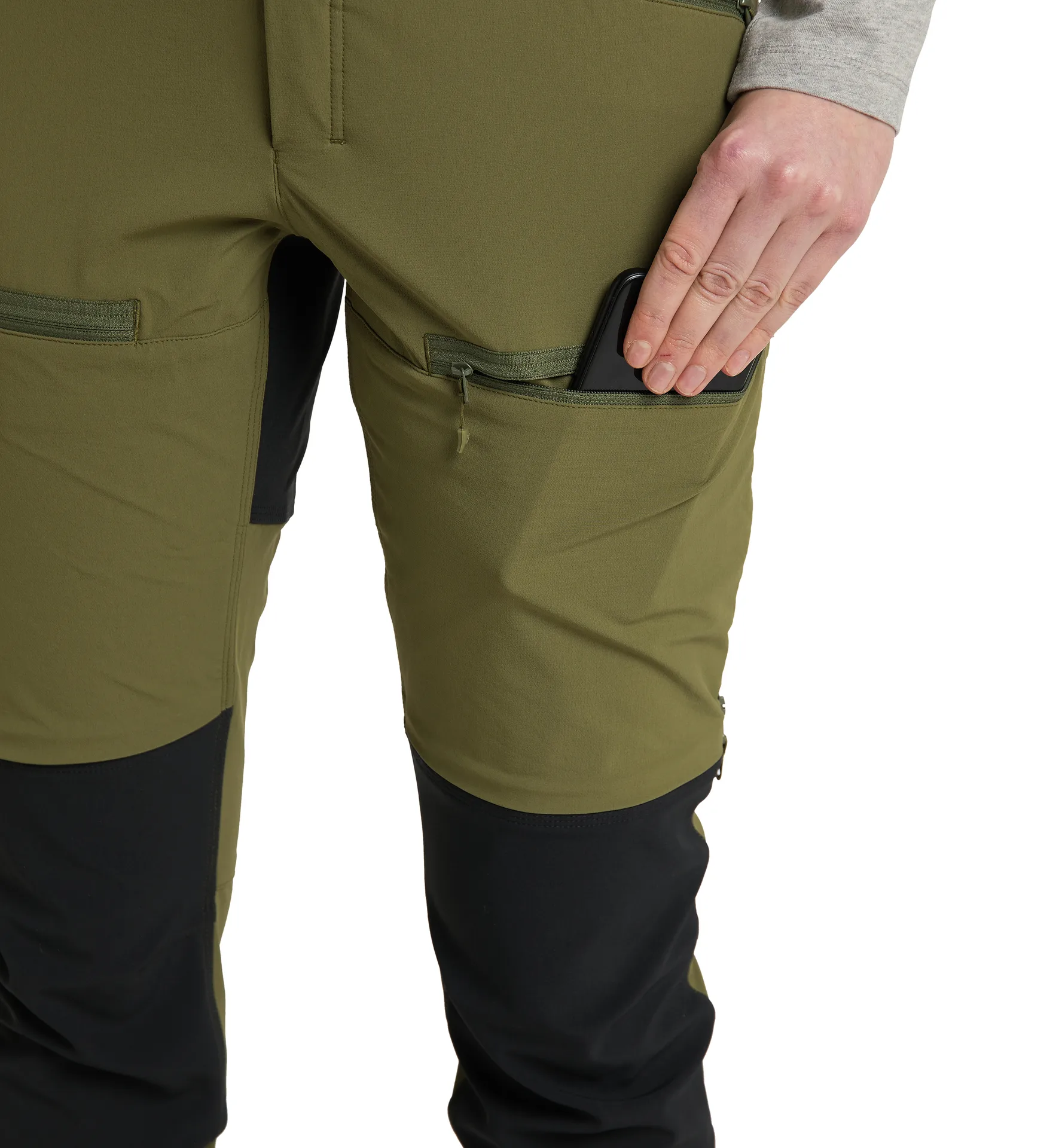 Rugged Slim Pant Women Olive Green/True Black