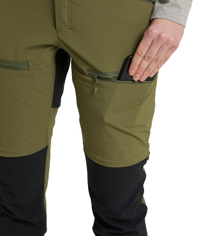 Rugged Slim Pant Women Olive Green/True Black