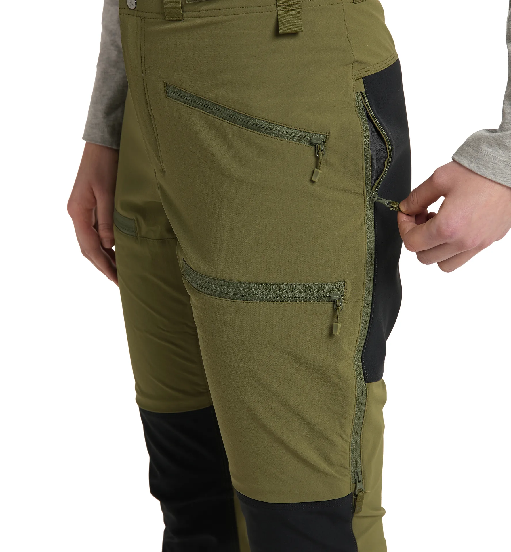 Rugged Slim Pant Women Olive Green/True Black