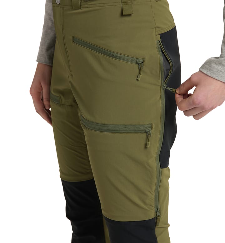 Rugged Slim Pant Women Olive Green/True Black