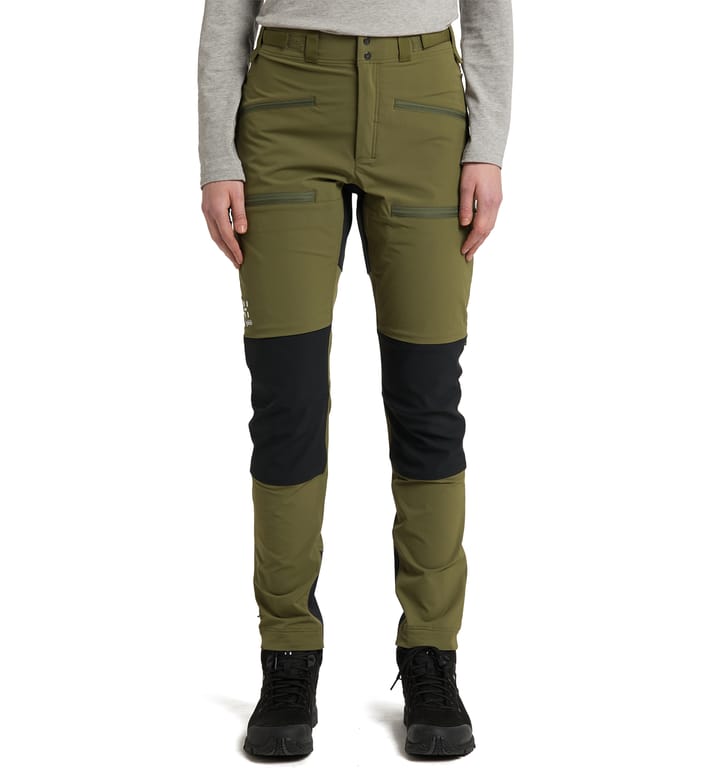 Rugged Slim Pant Women Olive Green/True Black