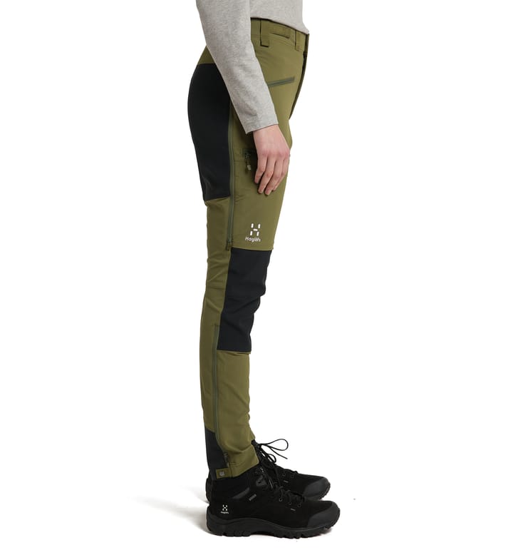 Rugged Slim Pant Women Olive Green/True Black