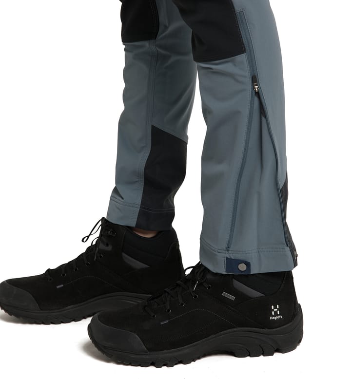 Rugged Slim Pant Women Steel blue/True black