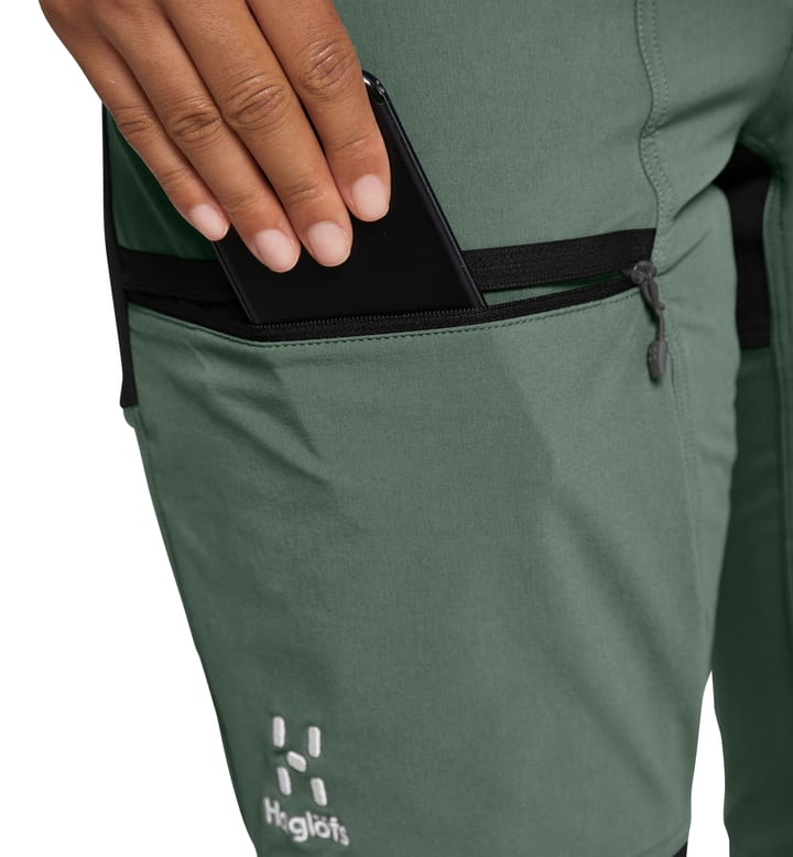 Mid Relaxed Pant Women Fjell green/True black