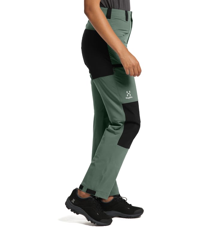 Mid Relaxed Pant Women Fjell green/True black