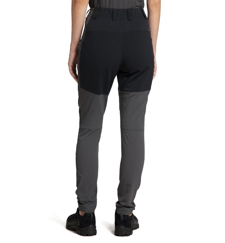 Mid Slim Pant Women Magnetite/True black