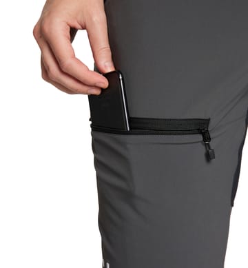 Mid Slim Pant Women Magnetite/True black