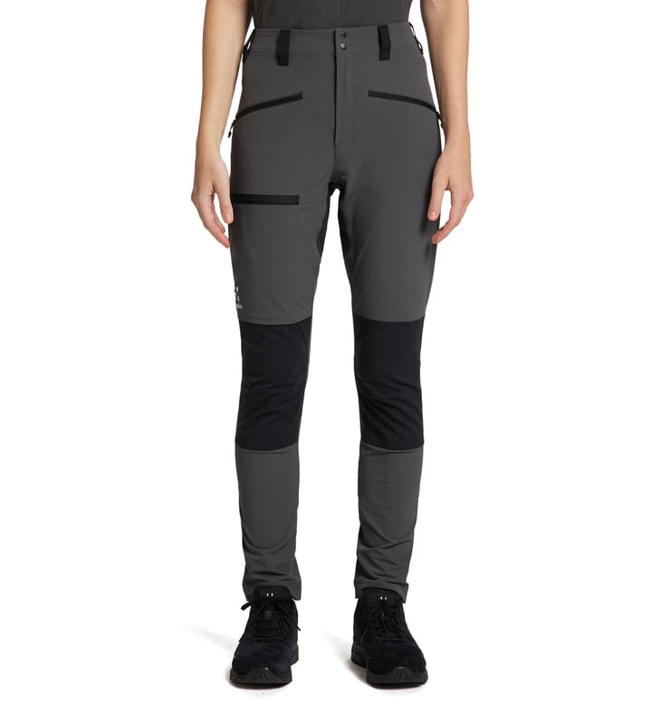 Mid Slim Pant Women Magnetite/True black