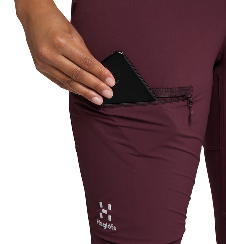 Mid Slim Pant Women Aubergine