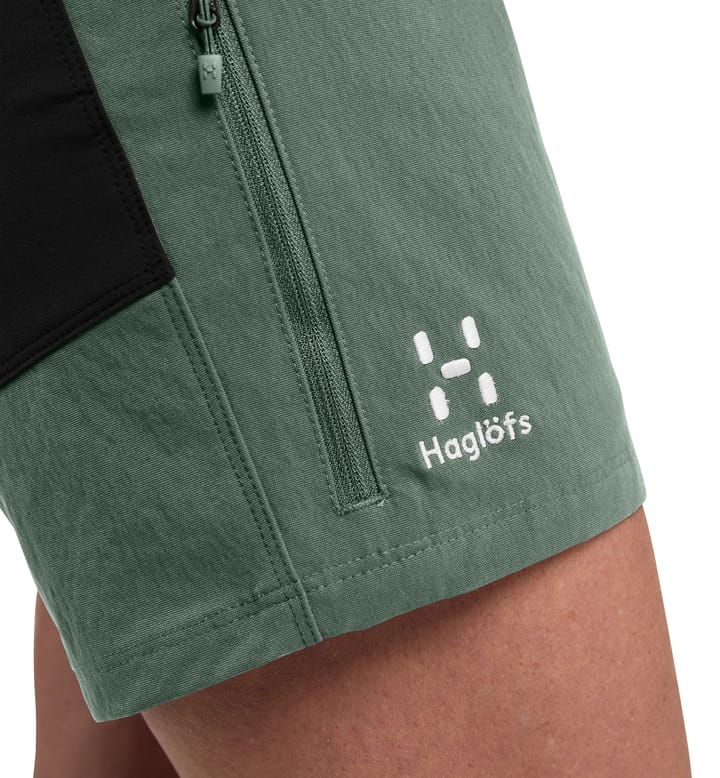 Mid Standard Shorts Women Fjell green/True black