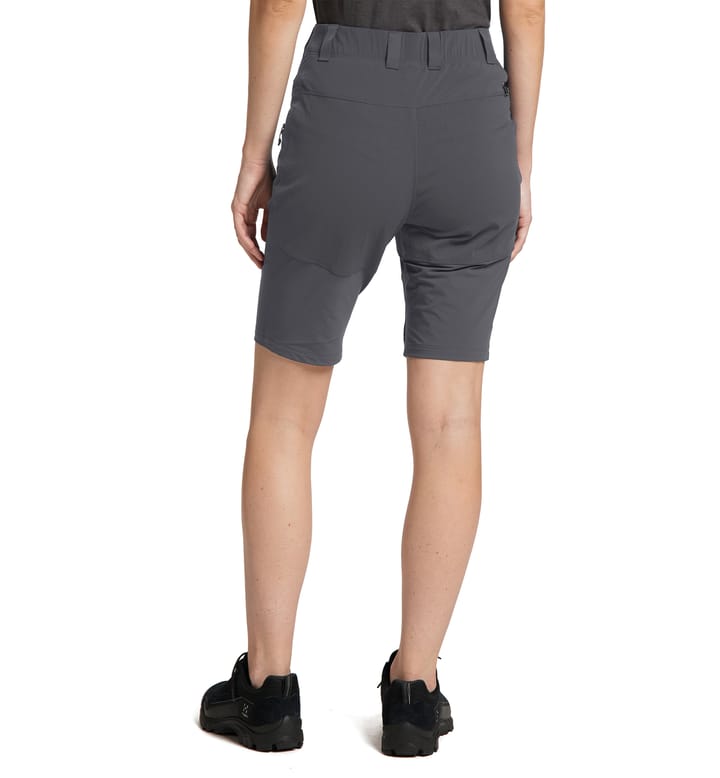 Mid Slim Shorts Women Magnetite