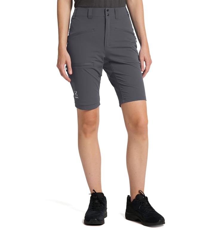 Mid Slim Shorts Women Magnetite