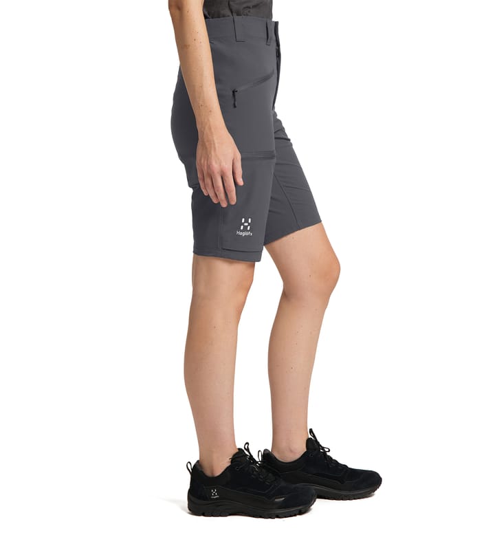 Mid Slim Shorts Women Magnetite