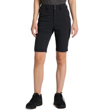 Mid Slim Shorts Women True Black