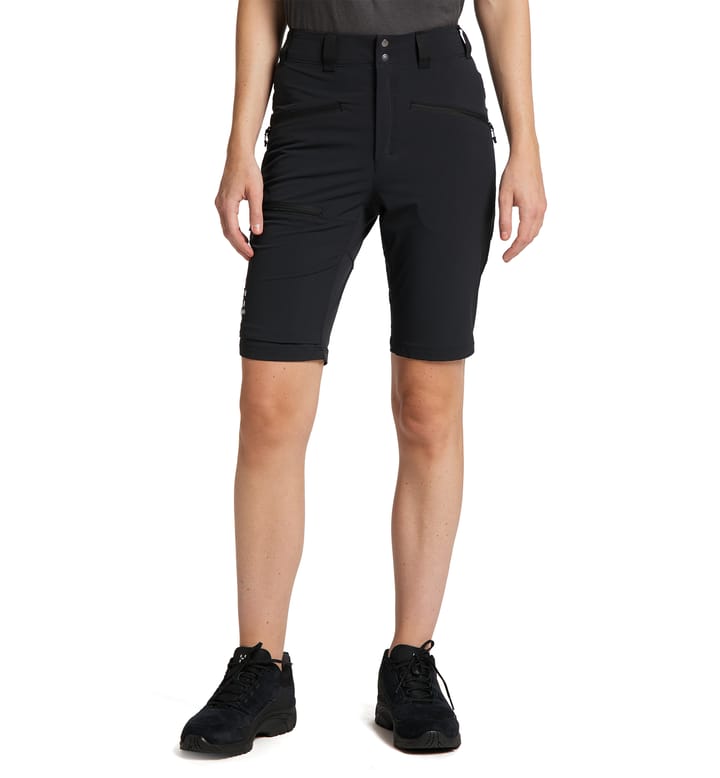 Mid Slim Shorts Women True Black