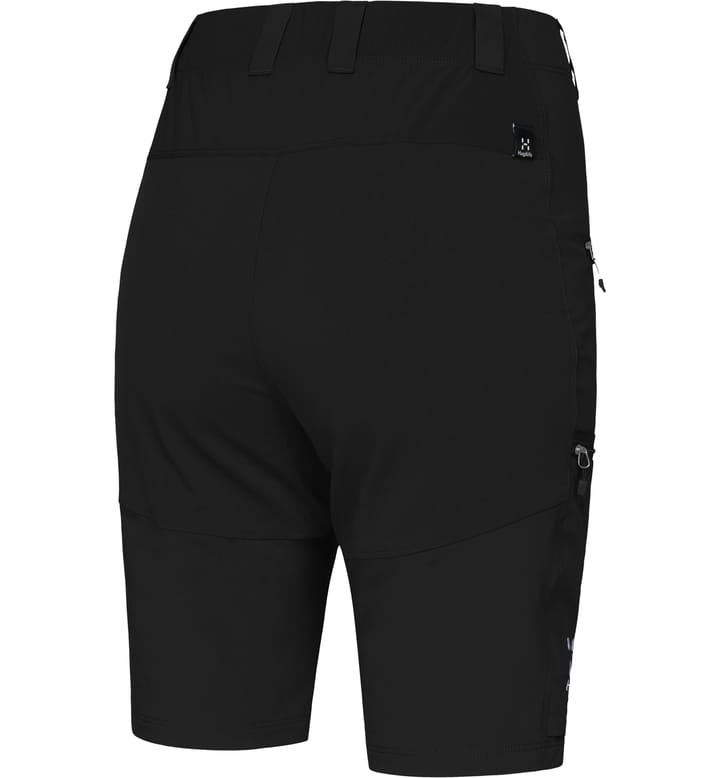 Mid Slim Shorts Women Magnetite/True Black