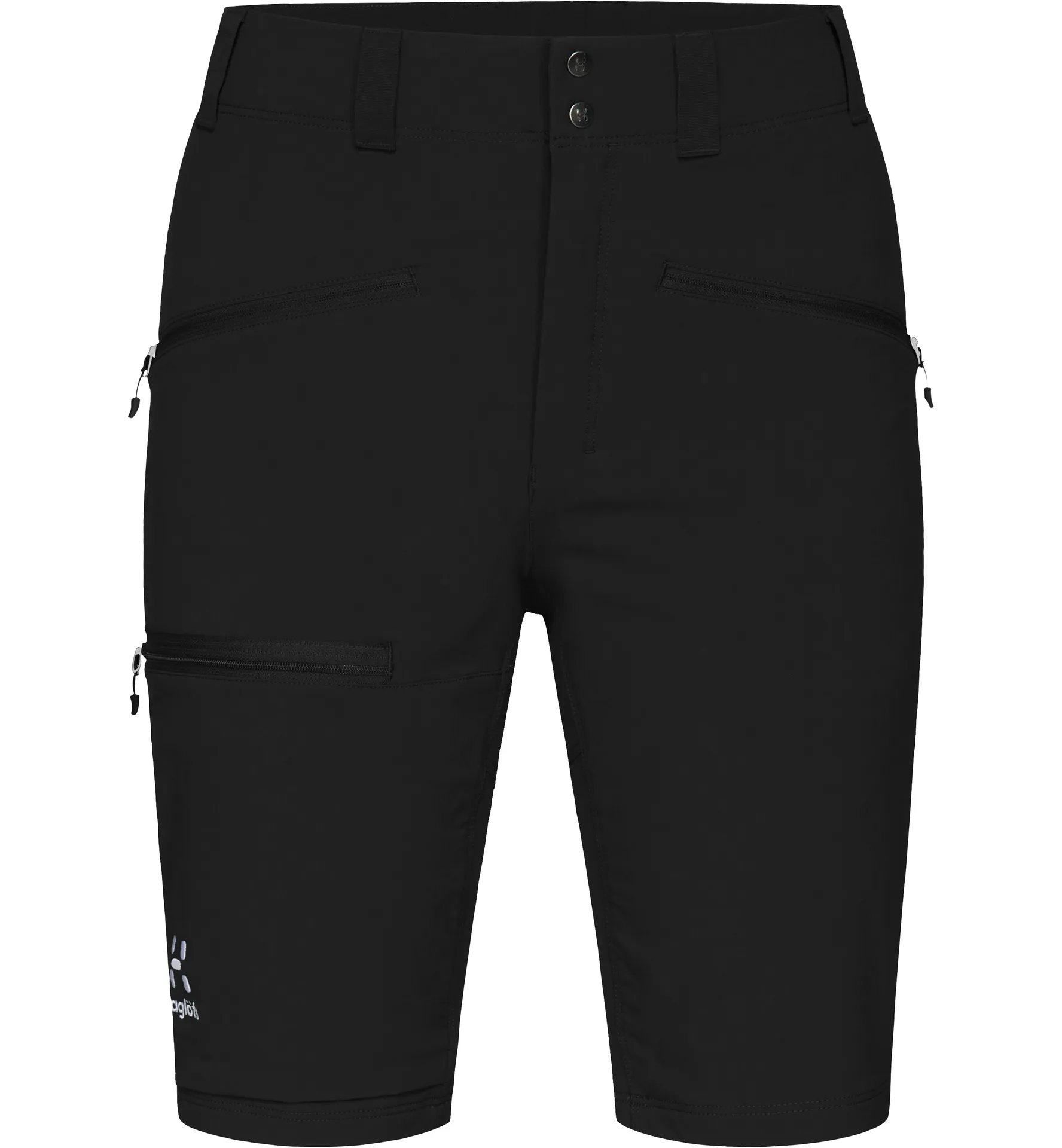 Mid Slim Shorts Women Magnetite/True Black