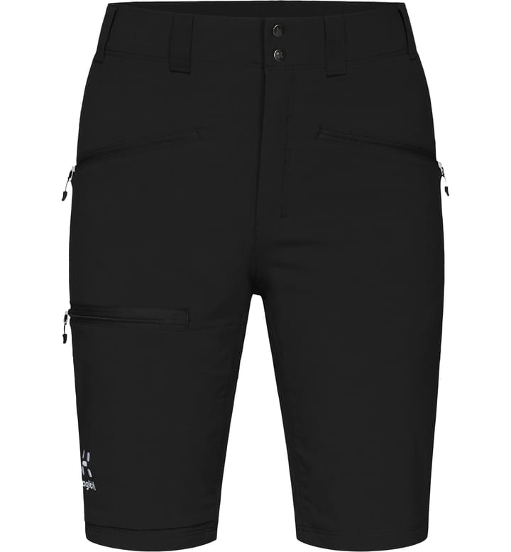 Mid Slim Shorts Women Magnetite/True Black