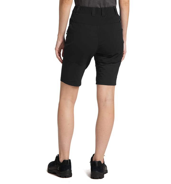 Mid Slim Shorts Women Magnetite/True Black