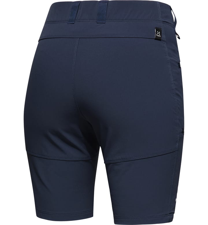 Mid Slim Shorts Women Tarn Blue