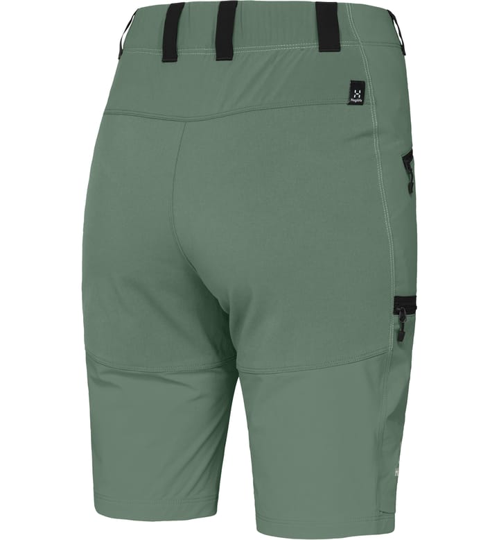 Mid Slim Shorts Women Fjell green/True Black