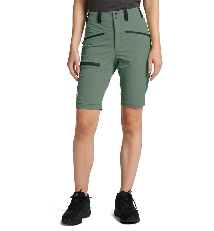 Mid Slim Shorts Women Fjell green/True Black