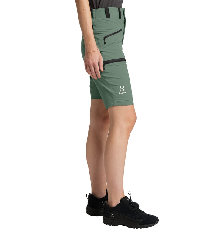 Mid Slim Shorts Women Fjell green/True Black