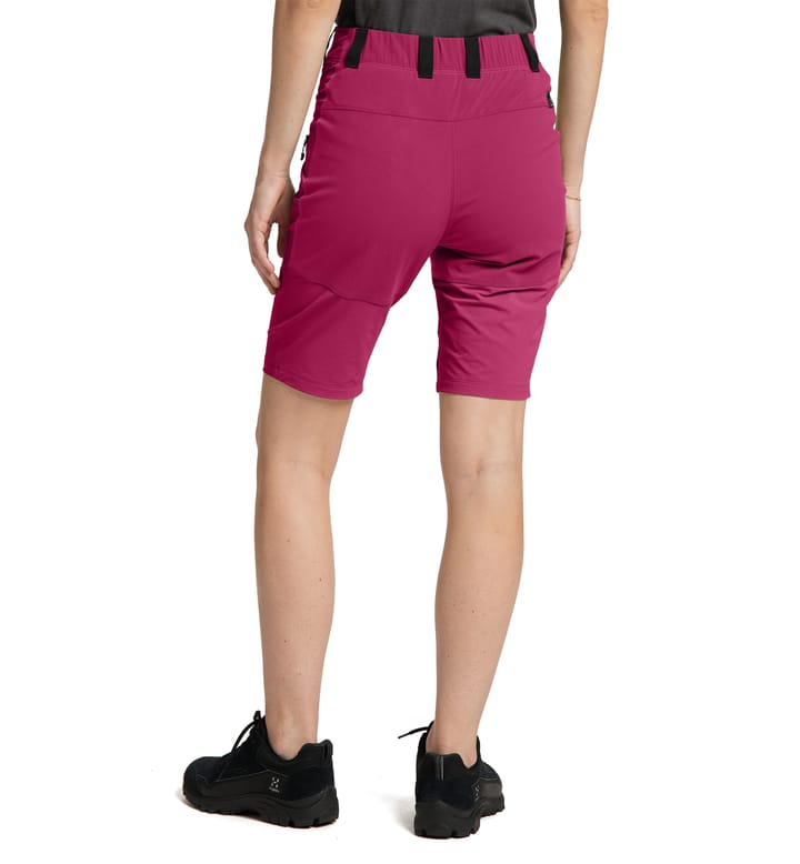 Mid Slim Shorts Women Deep Pink/Aubergine