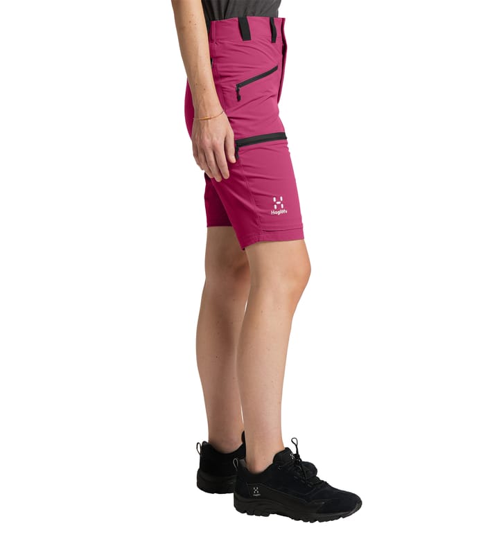 Mid Slim Shorts Women Deep Pink/Aubergine